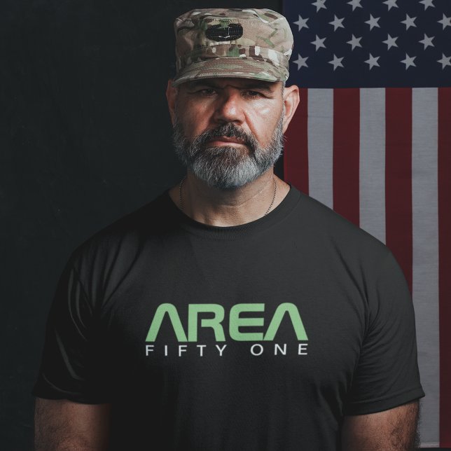 Camiseta Área 51 Alienígena de vestuário Legal OVNI Preto P (Criador carregado)