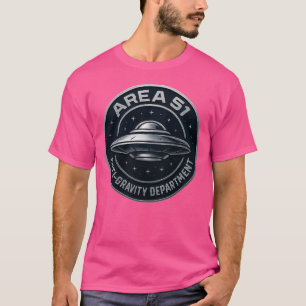 Camiseta Área 51 - Departamento Anti-Gravidade