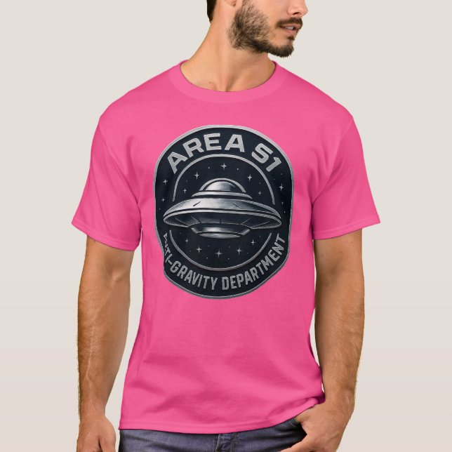Camiseta Área 51 - Departamento Anti-Gravidade (Frente)