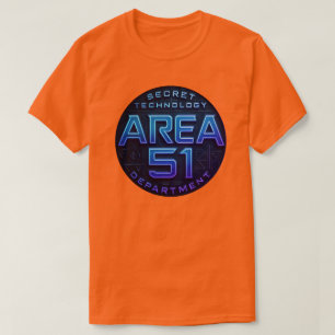 Camiseta Área 51 - Departamento de Tecnologia Secreta