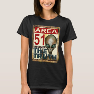 Camiseta Área 51 Descubra Os Extratadores Da Alienígena Esp
