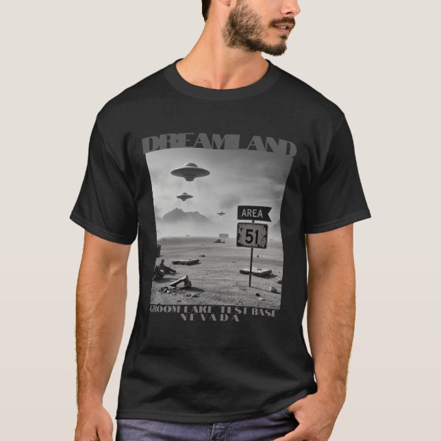 Camiseta Área 51 Dreamland Nevada (Frente)