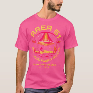 Camiseta Área 51 Escola de Voo Avançada Lago Nevada U