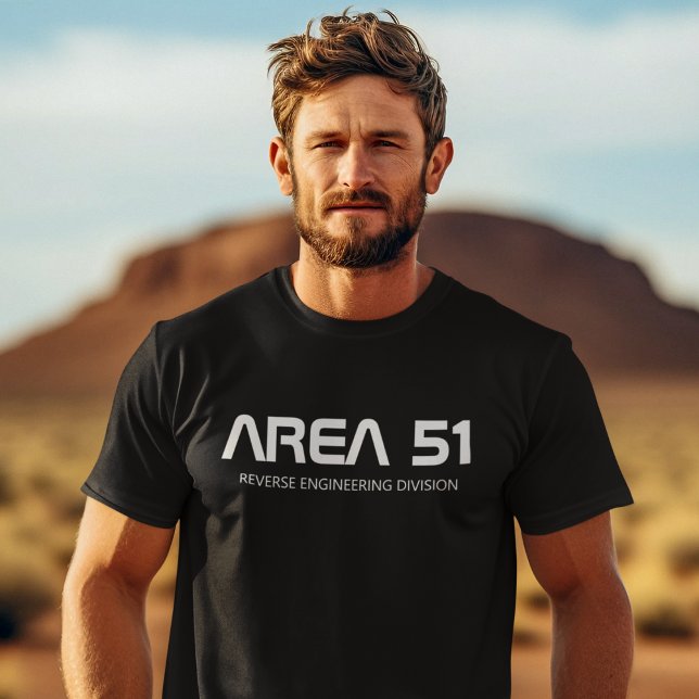 Camiseta Área 51 OVNI (Alienígena de engenharia reversa) pa (Criador carregado)