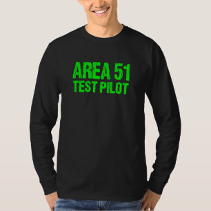 Camiseta Área 51 Piloto de teste retrô fantasia de Hallowee