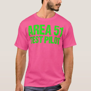 Camiseta Área 51 Piloto de teste retrô fantasia de Hallowee