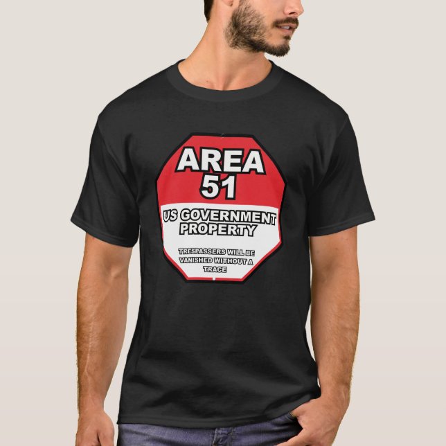 Camiseta Área 51 Proibida a Entrada 2 (Frente)