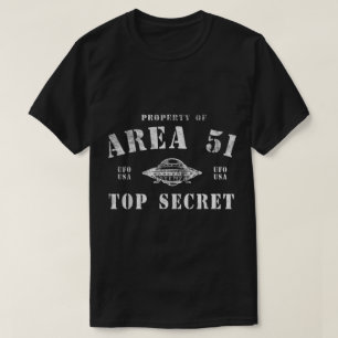 Camiseta Área 51 Projeto de OVNI Ultra Secreto