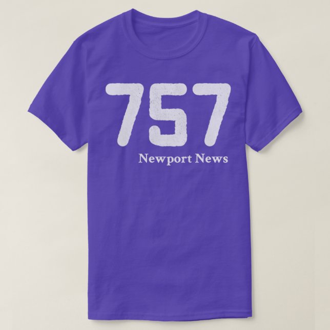 Camiseta Area Code 757 Newport News Virginia (Frente do Design)