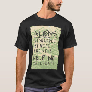 Camiseta Área da alienígena 51 Celebração De Aliens Ufo Rap
