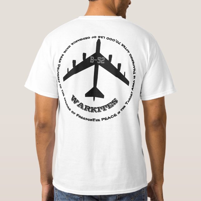 Camiseta Área de alvo de Warkites B-52 (Verso)