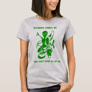 Camiseta Área de tempestade 51 Alienígena verde