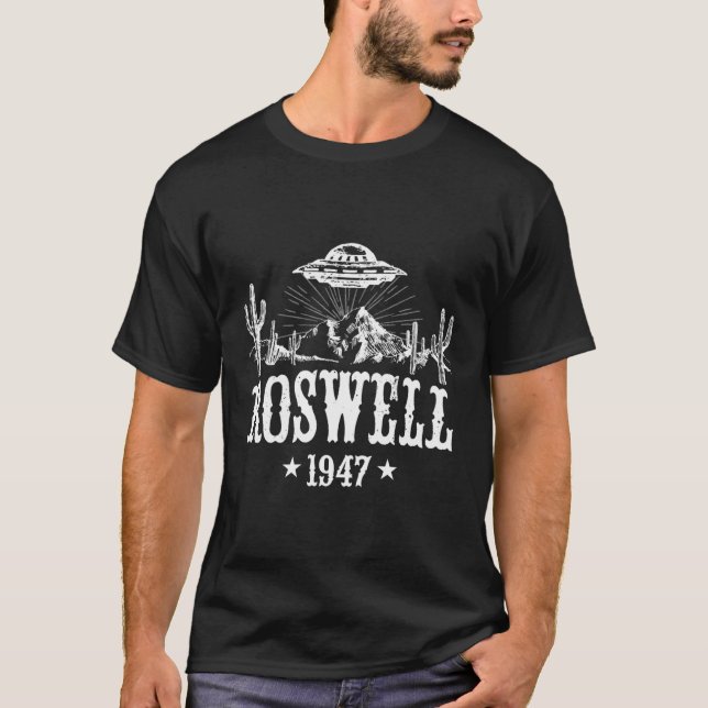 Camiseta Área De Tempestade 51 - Roswell Flying Saucer Ufo  (Frente)