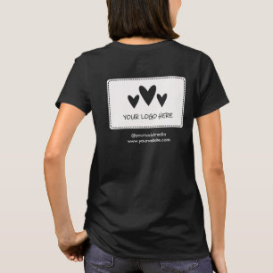 Camiseta Área do Bolso com Nome do Seu Logotipo & Título