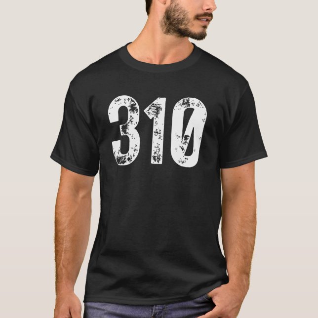 Camiseta Área do Código de Área Los Angeles CA Área de Tele (Frente)