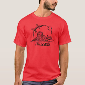 Camiseta Área do Deserto da arizona Superdimensionada