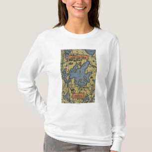 Camiseta Área do lago Leech, Minnesota - grandes cenas da