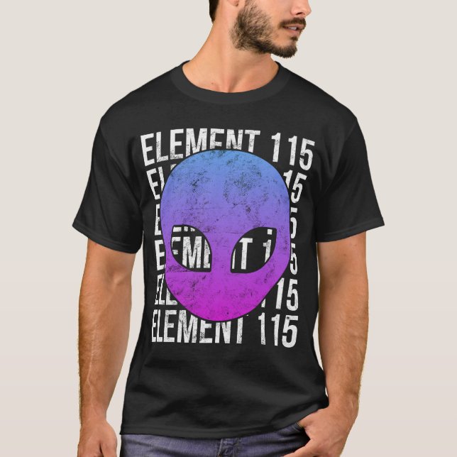 Camiseta Área Funny Alienígena de Conspiração 51 UFO Elemen (Frente)