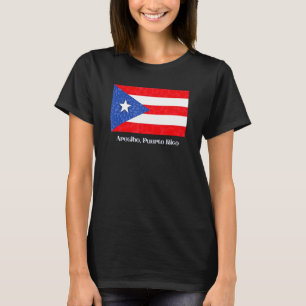 Camiseta Arecibo Porto Rico Pr Puerto Rican Flag Amapola B