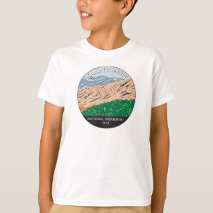Camiseta Areia ao Monumento Nacional da Neve, Califórnia Vi