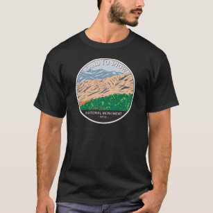 Camiseta Areia ao Monumento Nacional da Neve, Califórnia Vi