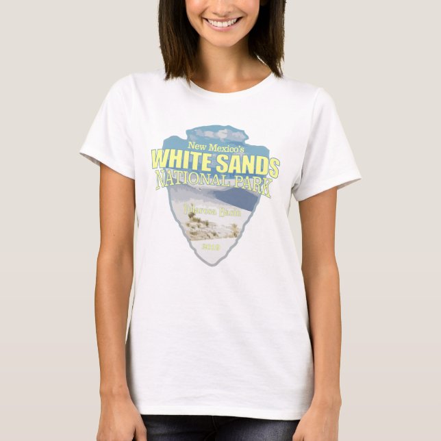 Camiseta Areia Branca NP (ponta de seta) (Frente)