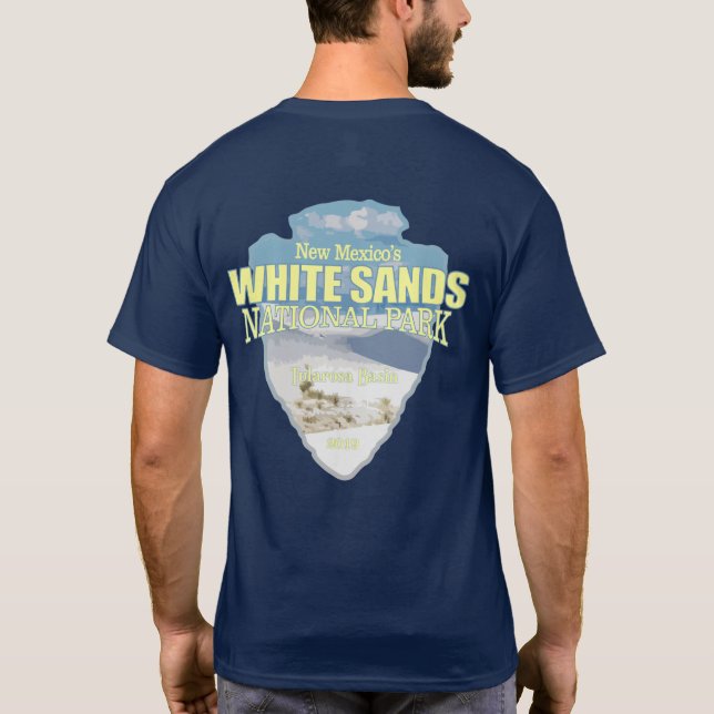 Camiseta Areia Branca NP (ponta de seta) (Verso)