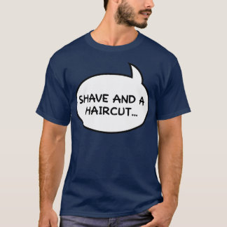 Camiseta Areia e corte de cabelo dois bits de lado duplo