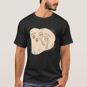 Camiseta Areia Gravada Memorial de Amigo de Estimação Pai M