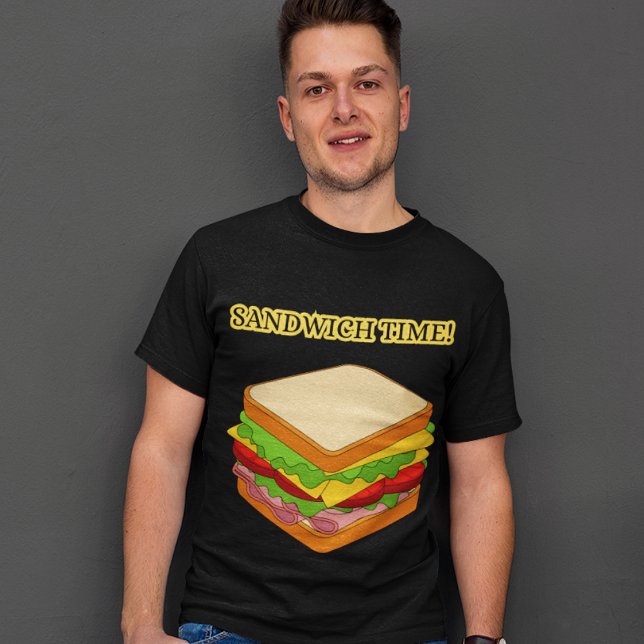 Camiseta Areia qual Comida de Horário Favorita a Gráfico de (Criador carregado)