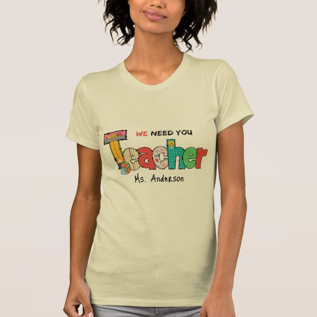 Camiseta Areia Que Precisamos Que Você Ensine Personalizado (Frente)