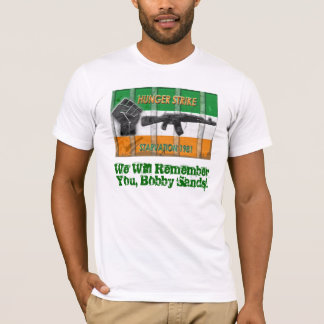 Camiseta Areias irlandesas de Bobby da greve da fome