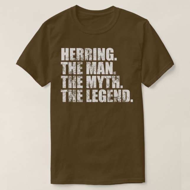 Camiseta ArenqueNome da família Herring sobrenome Herri (Frente do Design)