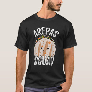 Camiseta Arepas Esquadrão Venezuelano Tradicional Engraçado