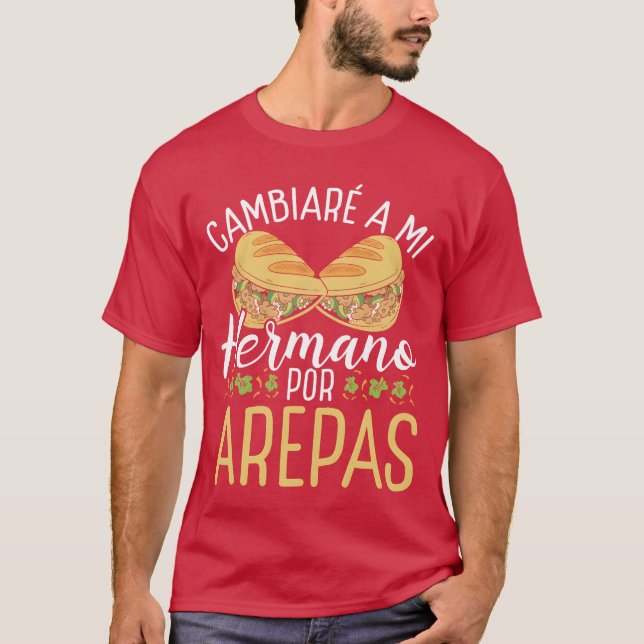 Camiseta Arepas Maker Venezuela Foodraditional Hispanic ret (Frente)