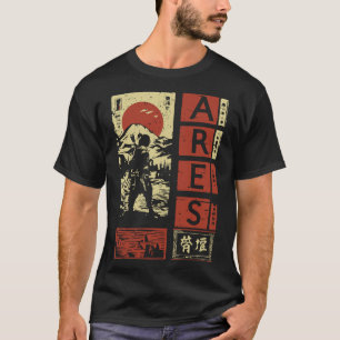 Camiseta Ares Grego - Estilo Samurai Japonês