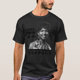 Camiseta Aretha Franklin 1942 - 2018 Respeita o T- Essencia