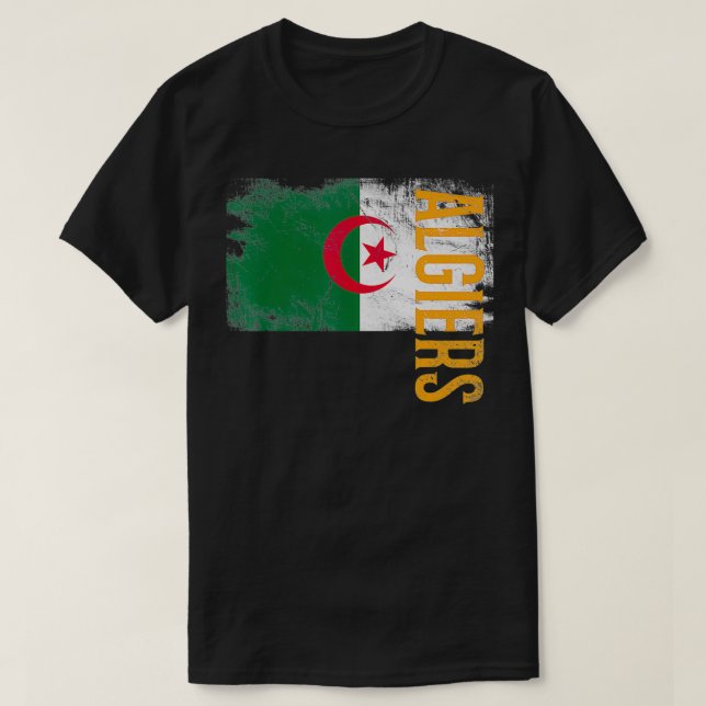 Camiseta Argel Argélia, Para Homens, Mulheres E Crianças Ar (Frente do Design)