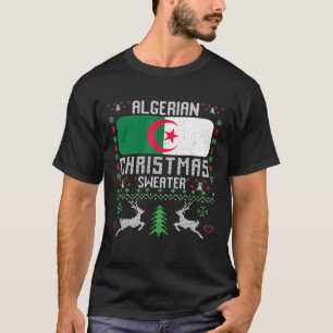 Camiseta Argélia Bandeira de Natal na Argélia