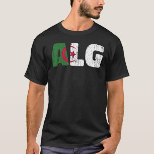 Camiseta Argélia Flag DZ Equipe de futebol argelino Orgulha