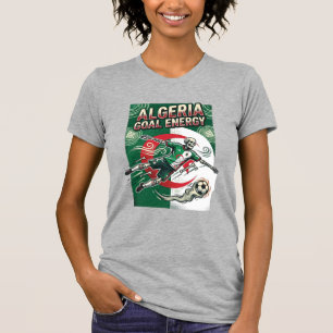 Camiseta Argélia Objetivo Energia Esqueleto Atacante Nações