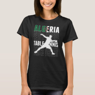 Camiseta Argélia Ping Pong Mesa Argelina Suportado