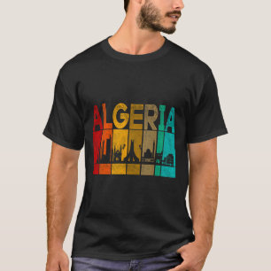 Camiseta Argélia Vintage Eu Amo Mapa da Argélia Futebol Arg