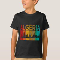 Argélia Vintage I Mapa da Argélia Eu Amo Argélia F