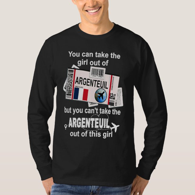 Camiseta Argenteuil Boarding Pass  Argenteuil Girl  Argente (Frente)