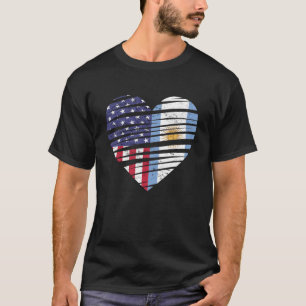 Camiseta Argentina American Grown Heart USA Patriot Heritag