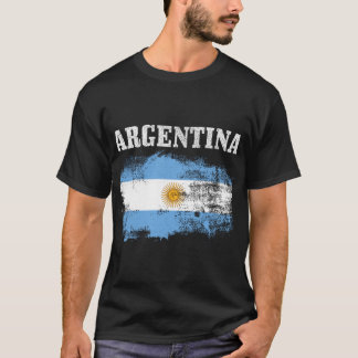 Camiseta Argentina Argentinian Flag Vintage Argentine Pride