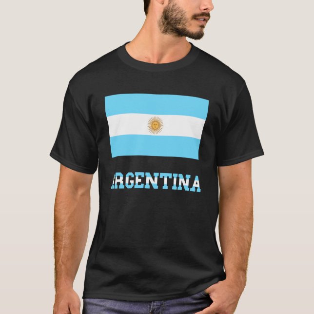 Camiseta Argentina Bandeira América do Sul Argentina P (Frente)