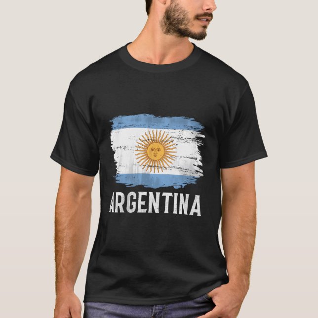 Camiseta Argentina - Bandeira do Argentino (Frente)
