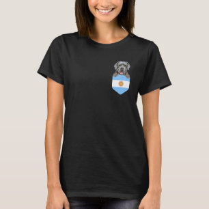 Camiseta Argentina Bandeira Neapolitana Mastiff Cão No Bols